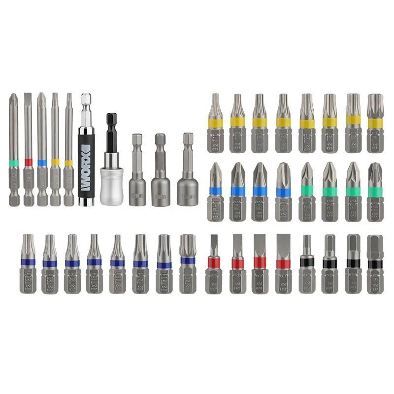 WORX Screwdriver WA1149 Color Set of 42 Multipurpose Combination Power Tools