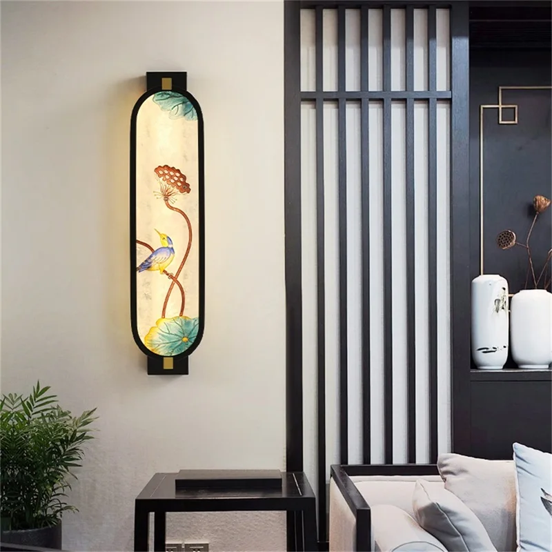 

OURFENG Modern Wall Light Fixtures 3 Colors LED Sconces TV Background Wall Decoration Bedroom Bedside Lamp