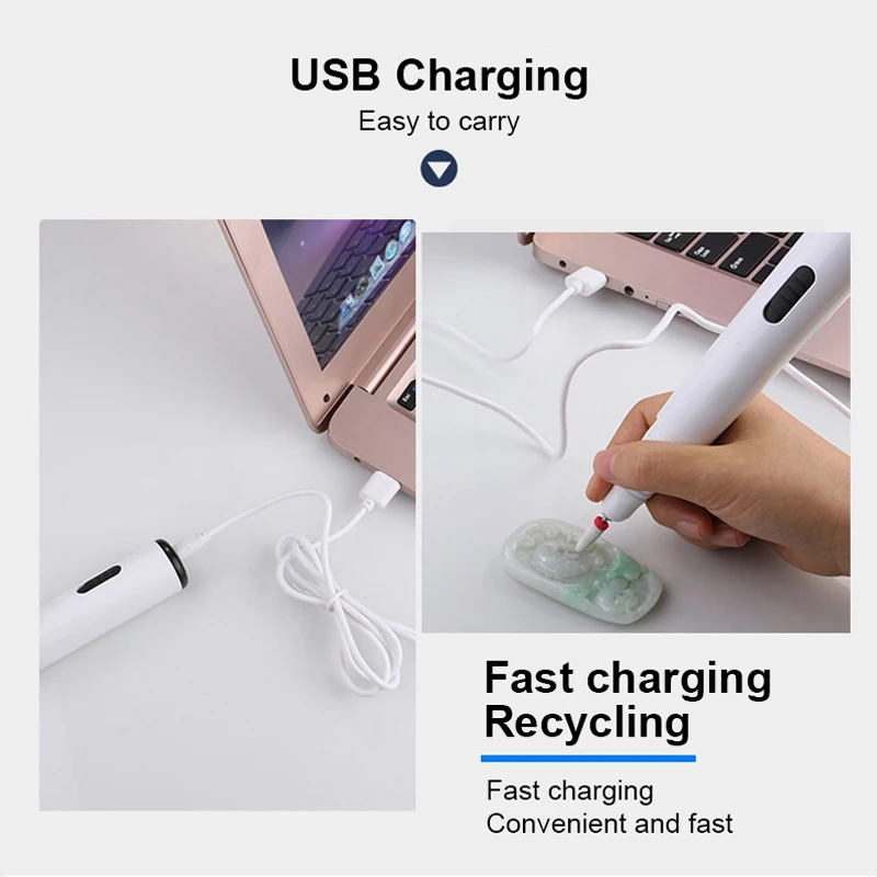 Sạc USB Nail Khoan Bút Điện Nail Khoan Máy Cối Xay Cắt Cho Móng Tay Dũa Móng Tay Móng Chân Dụng Cụ Máy Làm Móng Tay Bộ