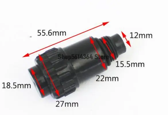 Nonskid Handle 16mm Male Thread Diameter Black Plastic Air Compressor Oil Plug