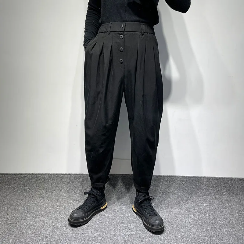 

Men Harun Pants Turnip Pants Spring And Autumn New Yamamoto Style Dark Casual Simple Versatile Loose Large Size Pants