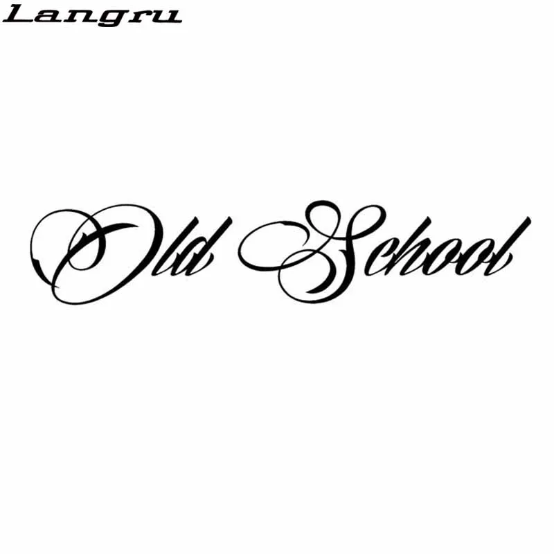 

Langru 14.6CM*3.1CM Old School Personaily Vinyl Decal Decorate Window Decal Car Sticker Accessories Jdm