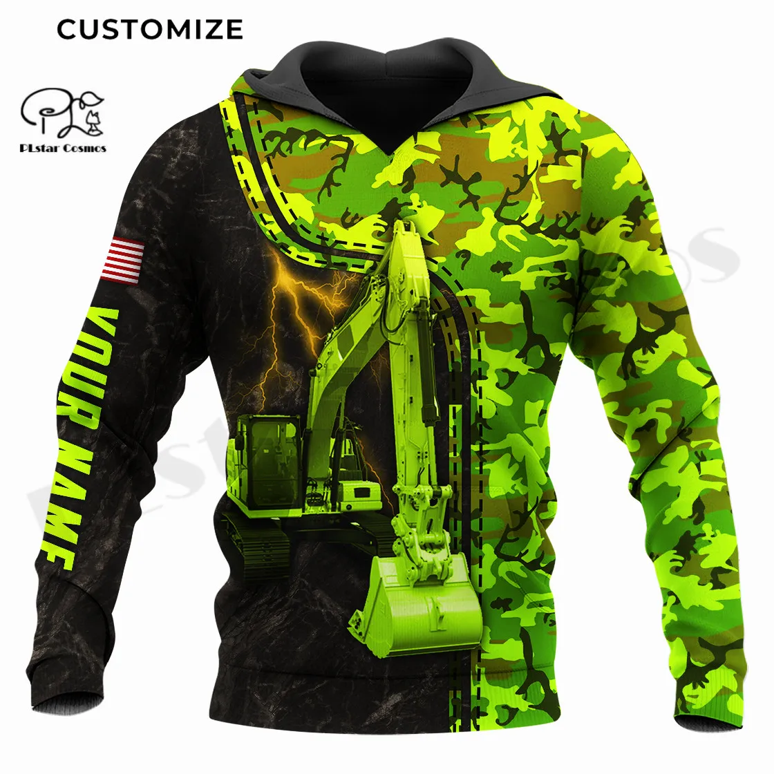 PLstar Cosmos 3DPrinted Newest Camo Operator Custom Name Job Unique Hrajuku Streetwear Unisex Casual Hoodies/Zip/Sweatshirt Q-2