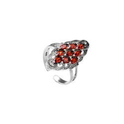 925 Sterling Silver Open Rings For Women Personality Simple Style Lady Prevent Allergy Sterling-silver-jewelry