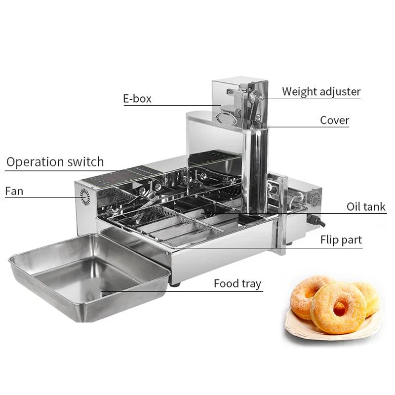 

25mm Round Donut Machine For Making Donuts In Bakery