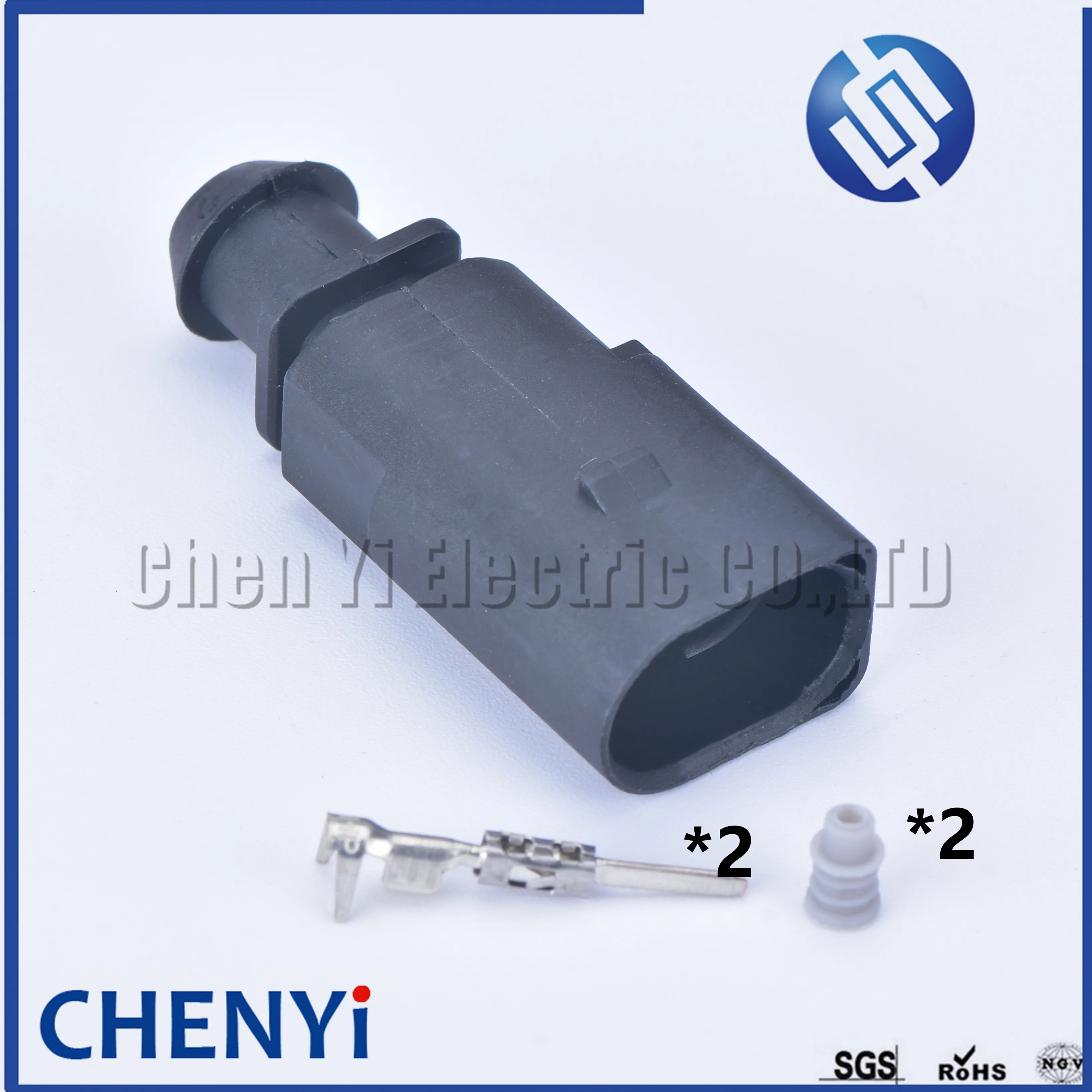5 sets 2 Pin 1.5mm 1J0973802 1J0973702 male or female Auto Temp sensor plug deflation valve waterproof connectors 1J0 973 802