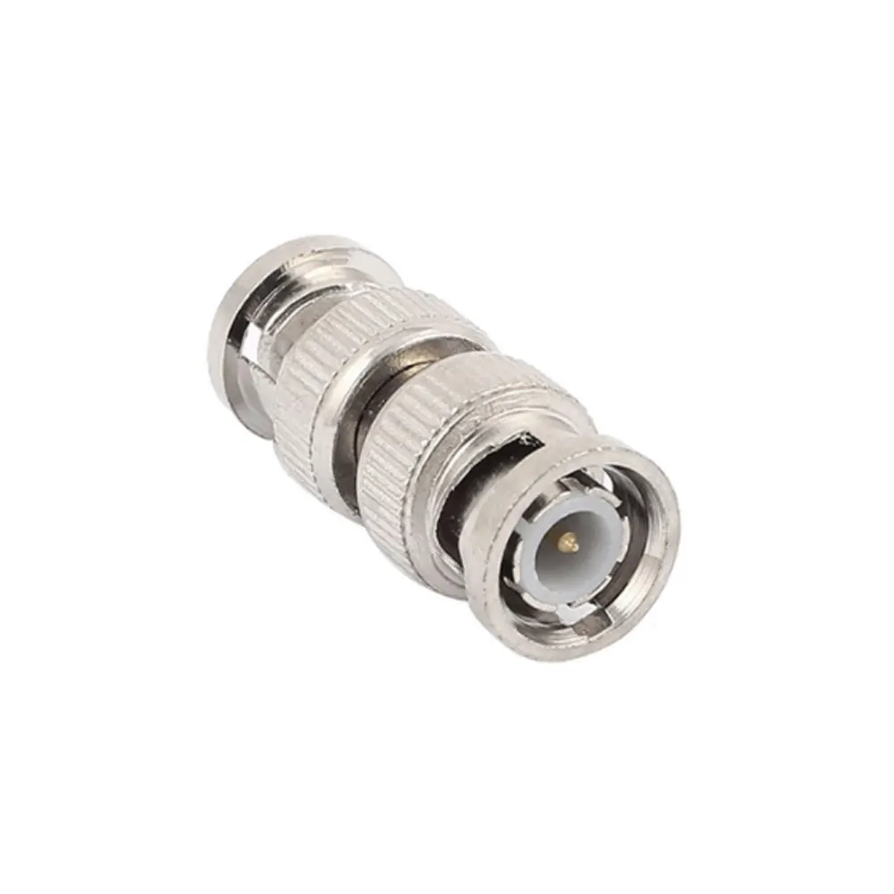 10 pçs/lote acessórios de cctv bnc macho coaxial coaxial adaptador bnc para bnc conector bnc macho para bnc macho plug navio rápido