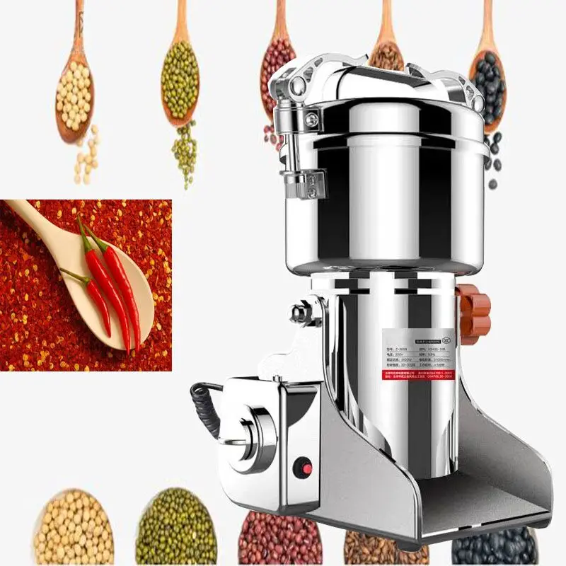 

Spice Herbs Grain Coffee Rice Red Chili Corn Sesame Soybean Pepper Ginger Mill Grinder Pulverizer Powder Machine