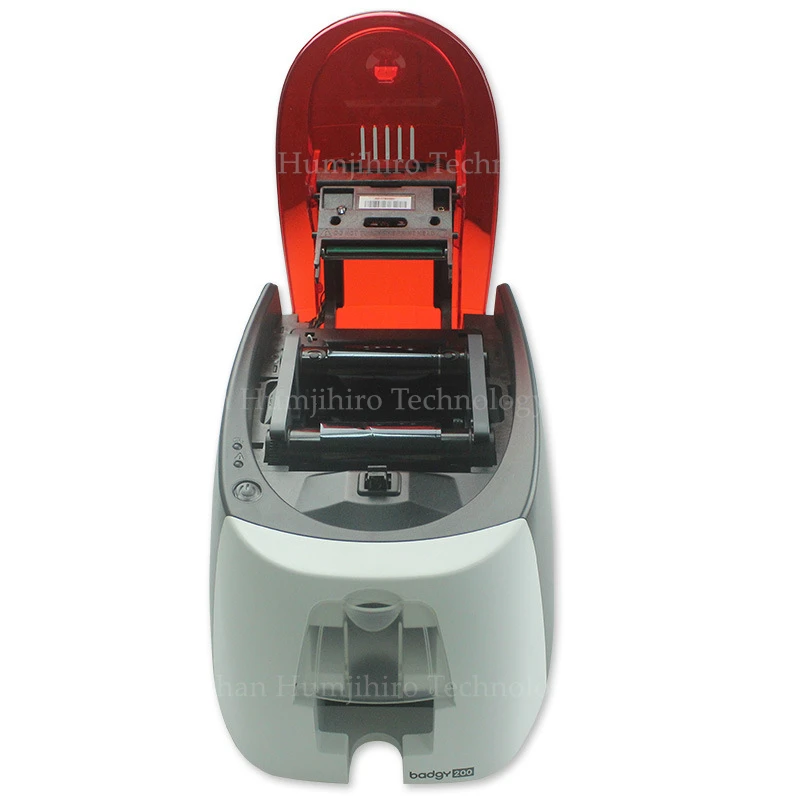 EVOLIS BADGY 100/200 Color Printer Single-sided Plastic PVC ID Card Printer with one color ribbon PVC Card Printer