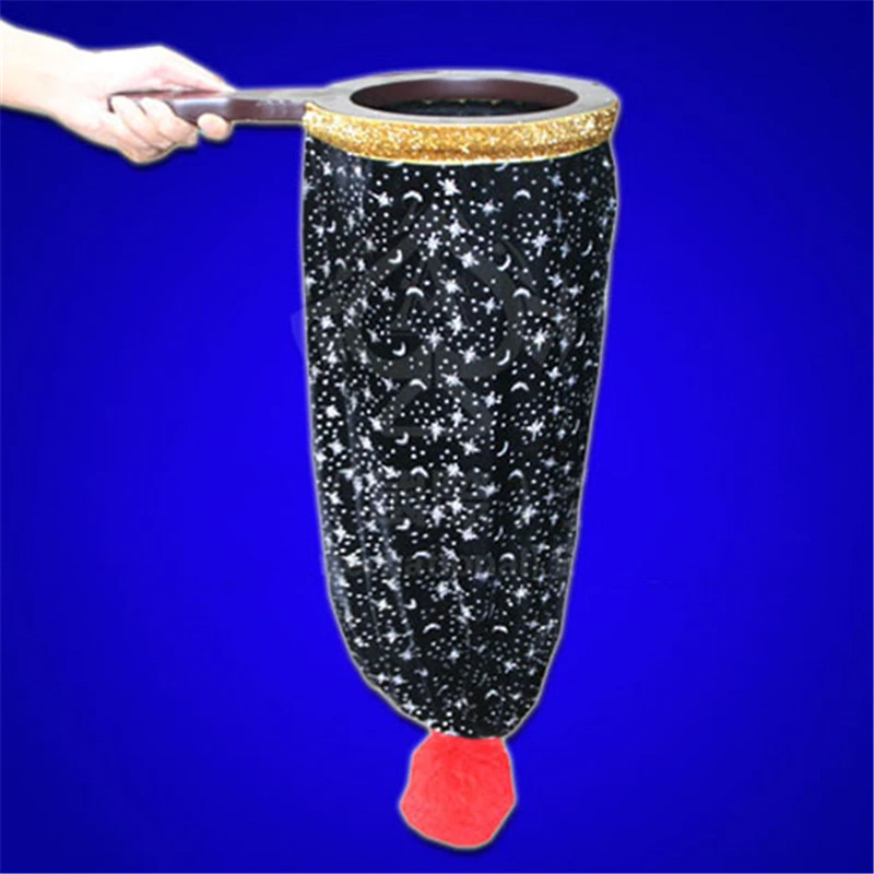 Large Size Change Bag Repeat Zipper (Stars Moon pattern,20*45cm) Magic Tricks Appear Vanish Object Magia Stage Illusion Gimmick