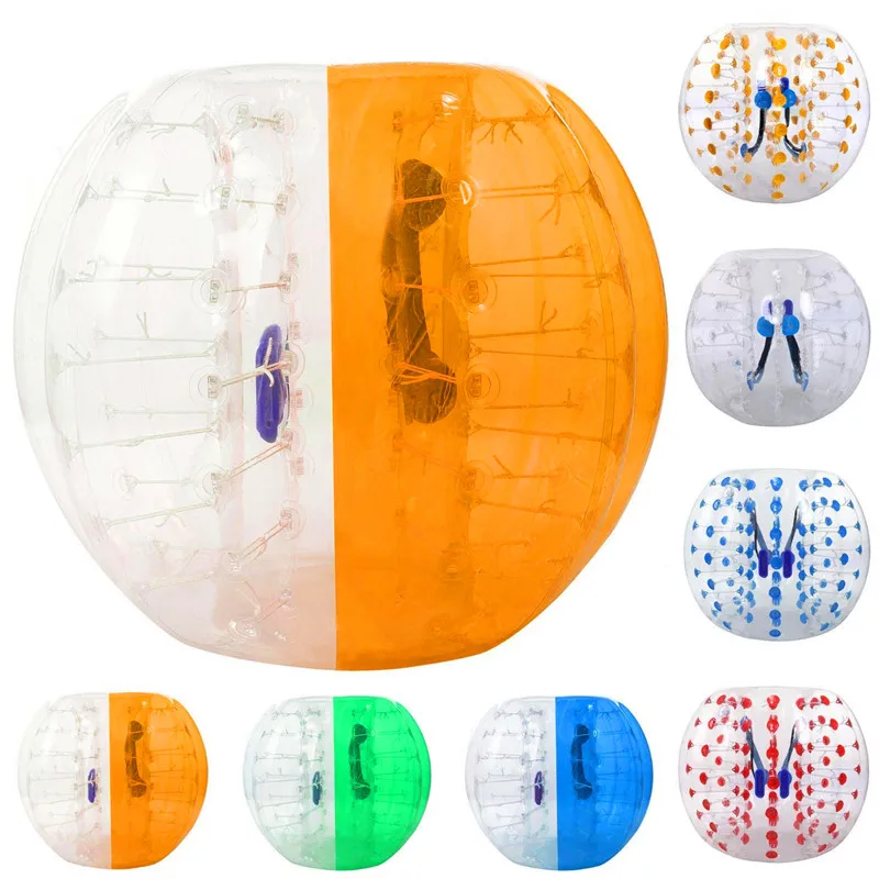 จัดส่งฟรี 100% วัสดุTPU 1.5M Inflatable BubbleลูกฟุตบอลลูกกันชนพองInflatable Zorb Ballฟองฟุตบอล