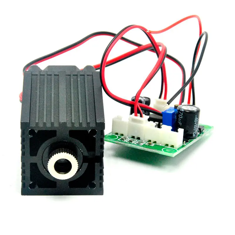 High Power Focusable 808nm 500mW Infrared IR Laser Diode Module Focus Dot Driver TTL Long-time Work