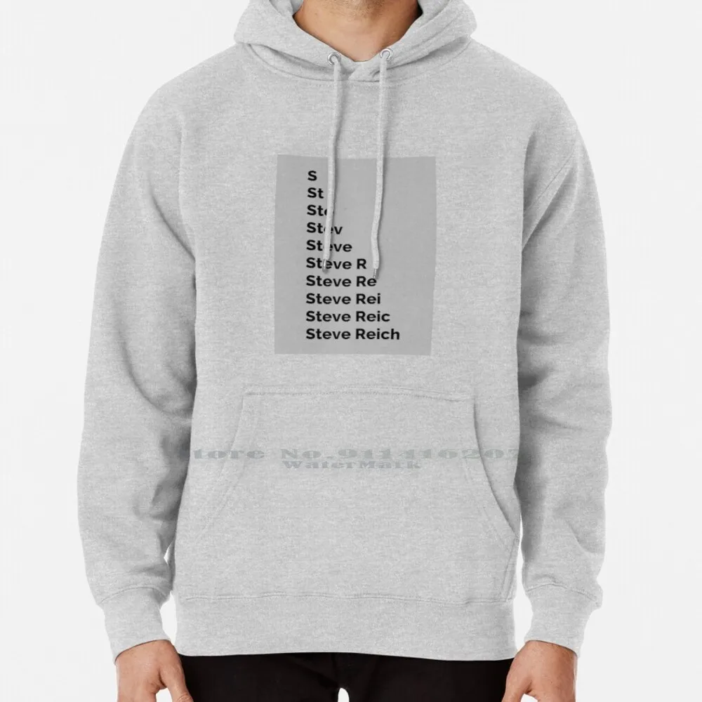 

Steve Reich Hoodie Sweater 6xl Cotton Music Steve Reich Minimalist Classical Modern Funny Pun Beethoven Mozart Weird Women