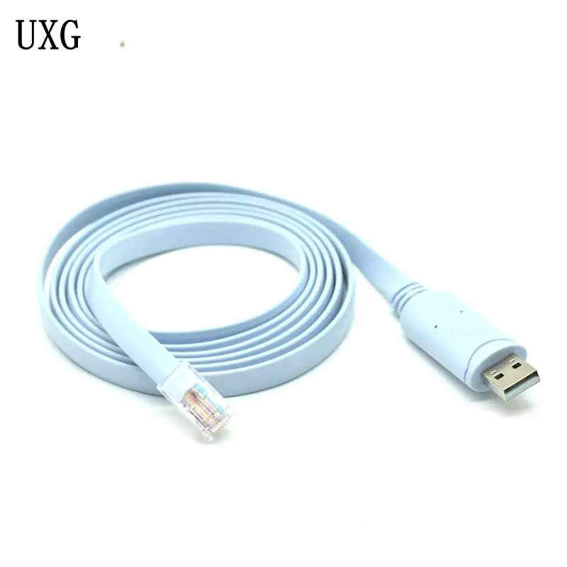 Консольный кабель USB 2,0 для консоли для отладки консоли, консольный кабель для коммутатора, 1,5 м, кабель интерфейса USB для Соединения RJ45, 1,5 м, 5 футов