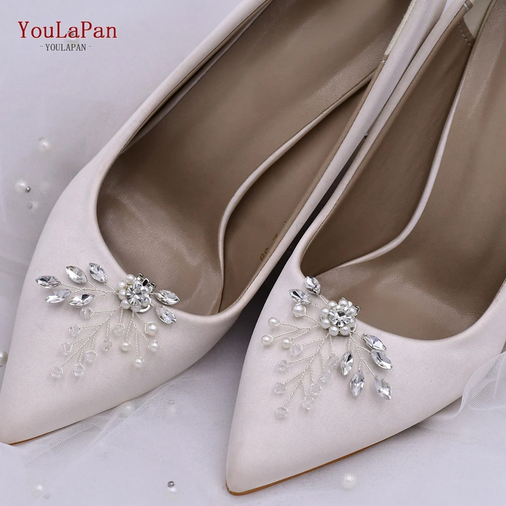 YouLasaupoudrer-Décoration de chaussure en cristal pour femme, pince à chaussures élégante, pinces à chaussures pour patients, mariage, mariée, demoiselle d'honneur, strucX02, 2 pièces