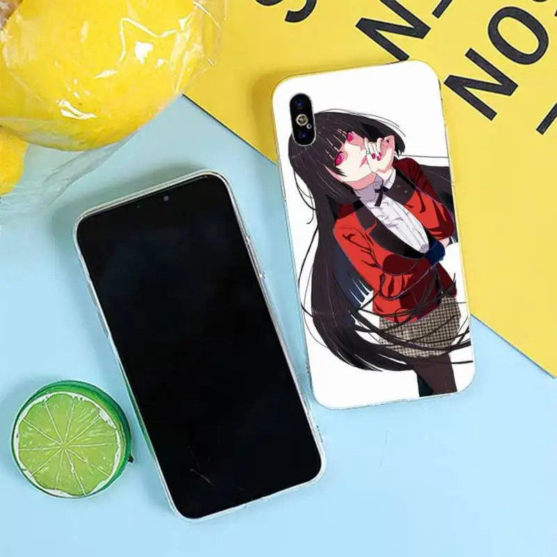 Japanse Anime Kakegurui Jabami Yumeko Telefoon Case Voor Iphone 13 11 12 13 Mini Pro Xs Max 8 7 6 6S Plus X 5S Se 2020 Xr