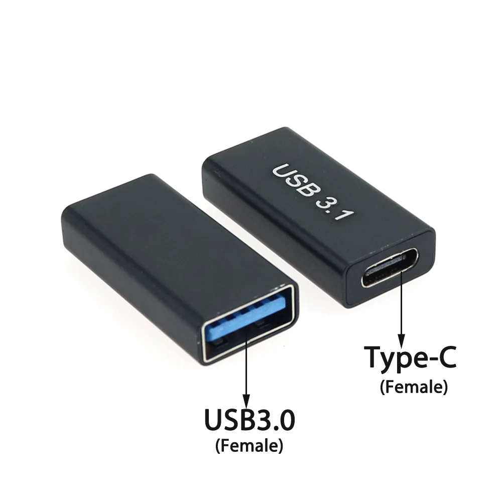 1pc USB 3.1 Type C Female to USB 3.0 Male Port Adapter USB-C Male to Female Connector Charging Data Transmission Converter