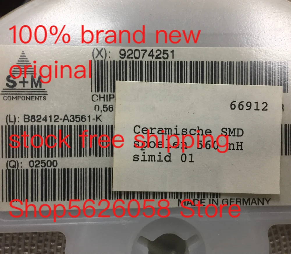 

50 шт./лот B82412A3561K B82412-A3561-K SMD 100% новая оригинальная бесплатная доставка