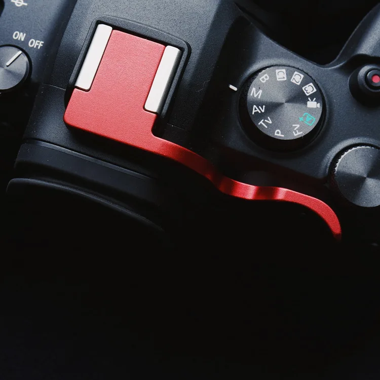 โลหะ Thumb Rest Finger Thumb Grip หนังสติกเกอร์รองเท้าร้อนสำหรับแคนนอน EOS R6 R5