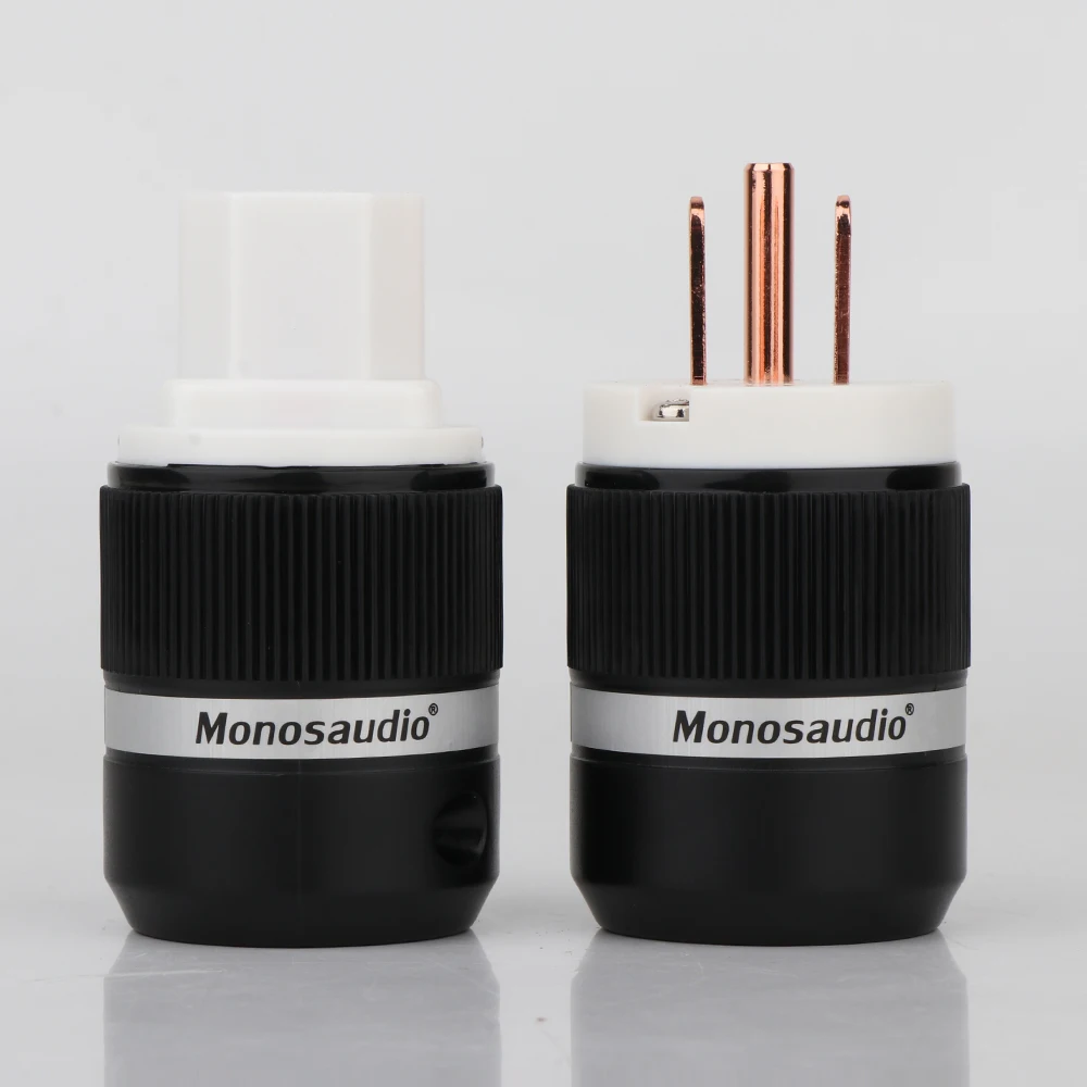 

Monosaudio M130/F130 Hi-end red copper Power plug hifi US power plug IEC Female connector audio power plug