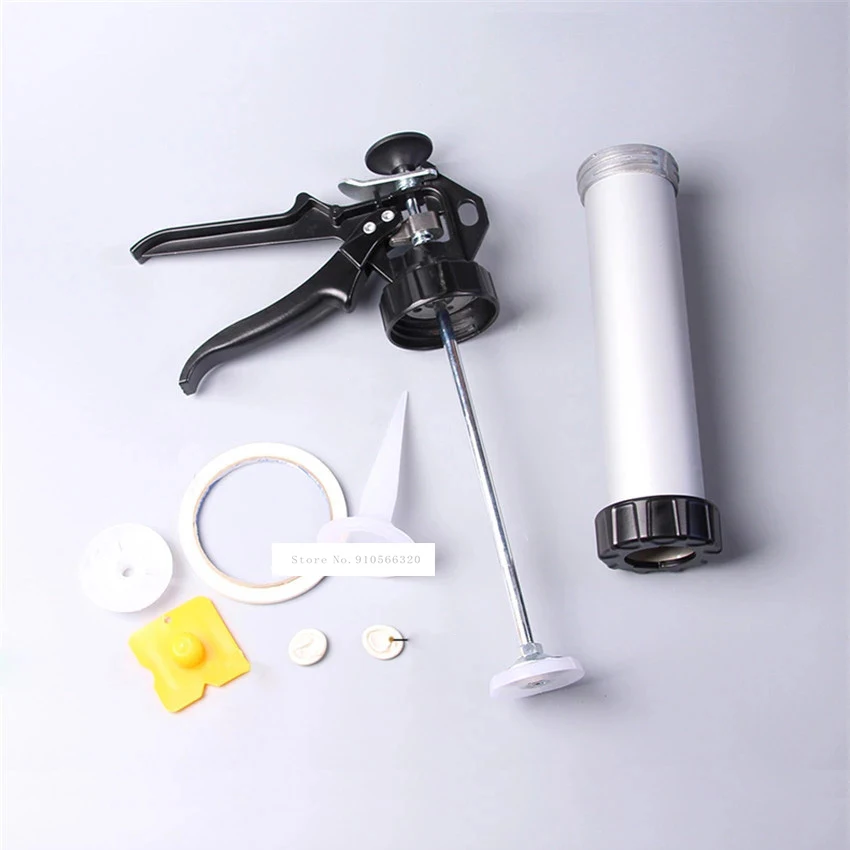 300ML Dual-use Glass Glue Gun C20512 Barrel Type Soft Silicone Gun Manual Thickening Aluminum Alloy Structure Glue Gun Hot Sale