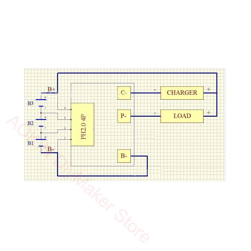 4S 12V 100A/ 3S 12 V 100A BMS Protection Board with Overcharge/Overdischarge Short Circuit Protection for LiFePO4 Battery Pack