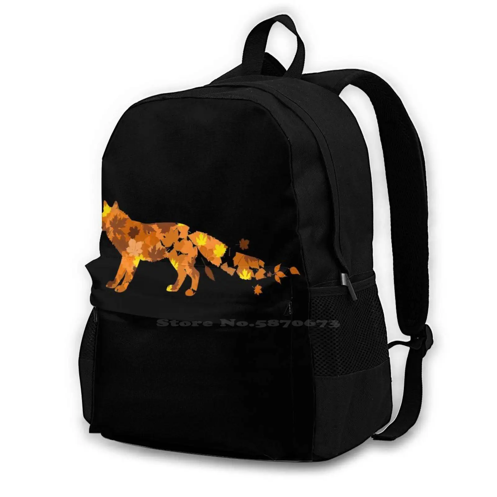 

Animal T-Shirts Fox Shirt Design “autumn Red Fox” Backpack For Student School Laptop Travel Bag Animal Fox Fox Animal Lovers