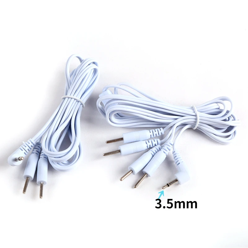 3. 5mm linia kablowa elektrody dla dziesiątki terapia akupunkturą masażer nerwowy stymulator mięśni elektroda linia kablowa złącze żyłki drut