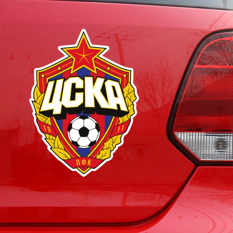 S4-0120# Printed Self-adhesive Decal Moscow CSKA Car Sticker Waterproof Auto Decors on Bumper Rear Window