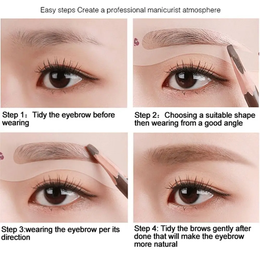 Herbruikbare sjabloon Oogverzorging Make-up Tools Wenkbrauwstencil Shaper