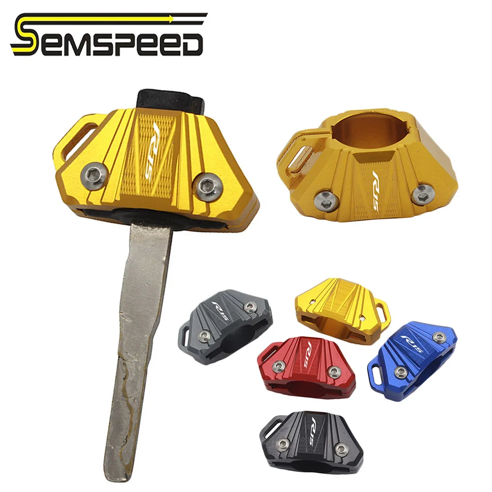 SEMSPEED 1PCS Motorcycle Replacement Keys Uncut Blade Blank Key For Yamaha R15 V3 India Version YZF-15 LC150 Y15ZR Accessories