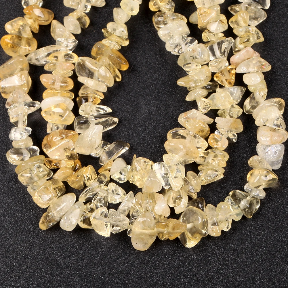 Irregular Natural 3-12mm Gravel Citrine Stone Beads Loose Chips Beads For Jewelry Making Diy Necklace Bracelet Accessory