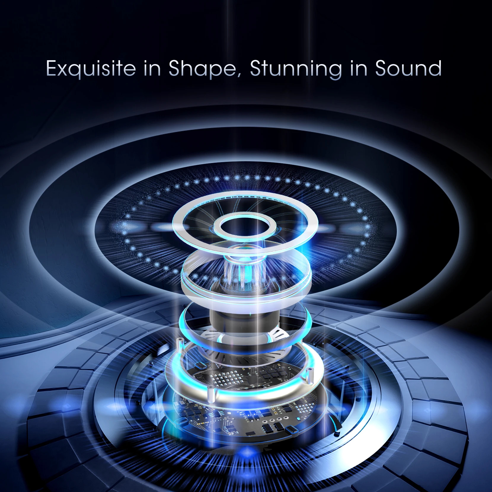 XMpow MFly True سماعات أذن لاسلكية مزودة بتقنية البلوتوث 5.0 واقي أذن رياضي مع صندوق شحن لاسلكي/USB-C IPX7 Waterpoof 30hours وقت اللعب