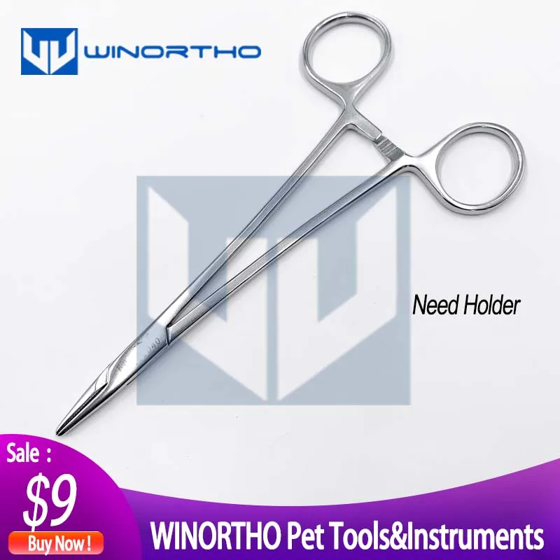 Mayo Hegar Needholder serrated 12.5cm 14cm 16cm  veterinary general instruments Stainless Steel pet surgical