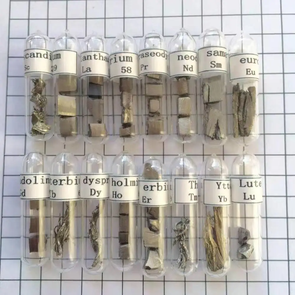 Rare Earth Metals Set- Lanthanum Cerium Praseodymium Neodymium Samarium Europium Gadolinium Erbium Terbium Dysprosium Holmium..