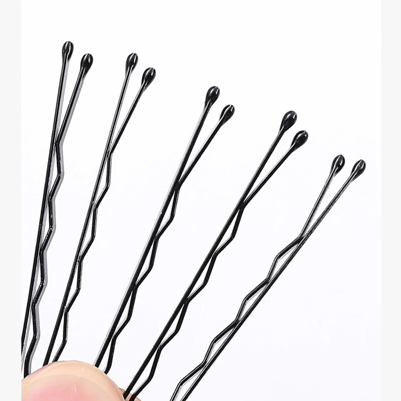 50Pcs/Set Black Hairpins For Women Hair Clip Lady Bobby Pins Invisible Wave Hairgrip Barrette Hairclip Hair Clips Accessories