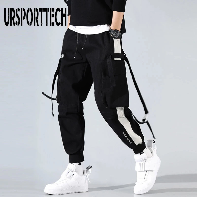 Streetwear Pockets Boys Men\'s Jogger Pants Hip Hop Sweatpants Joggers Trousers Tactical Mens Pants Cargo Harem Pants Men Clothes