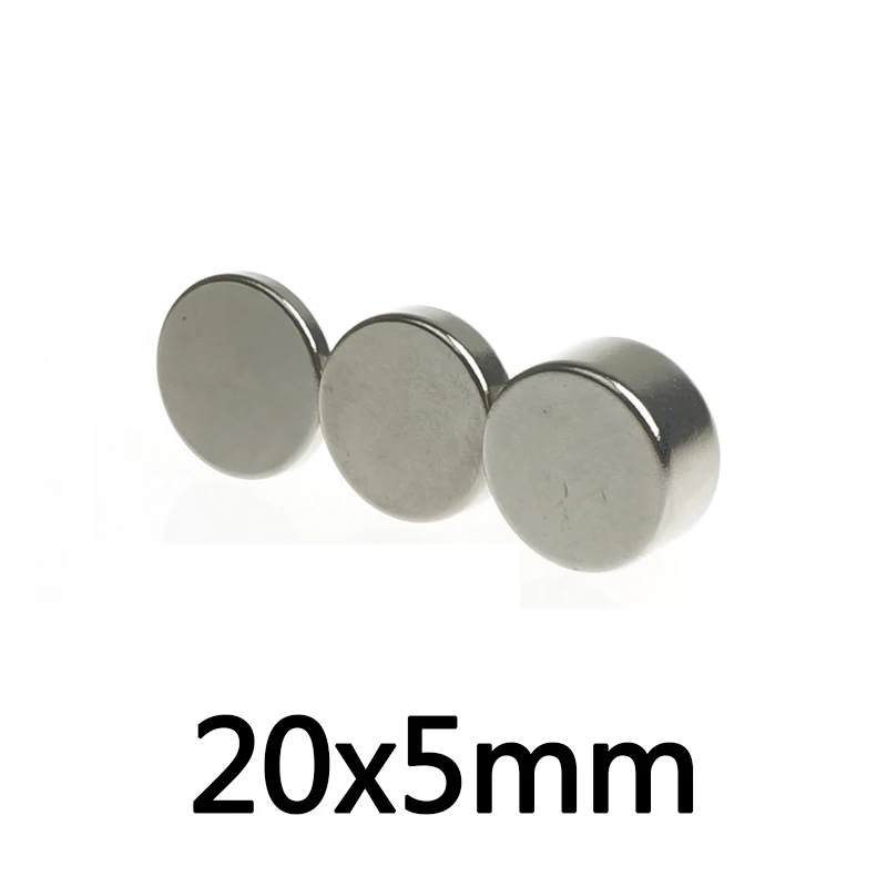 2/5/10/20/30Pcs 20x5 mm Magnetic Rare Earth Neodymium Magnets 20mmx5mm Super Strong disc Magnet  20x5mm strong magnet 20*5 mm