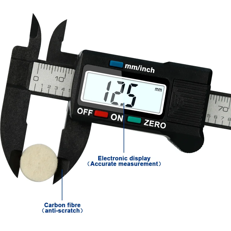 XCAN Caliper LCD Digital Electronic Vernier Caliper Gauge 0-100mm Electronic Caliper Ruler Micrometer Measuring Tool