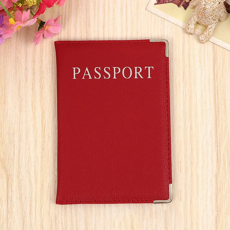 Travel New Universal Passport Cover PU Leather Passport Case Credit Card Holder Women Men Document Passport Wallet