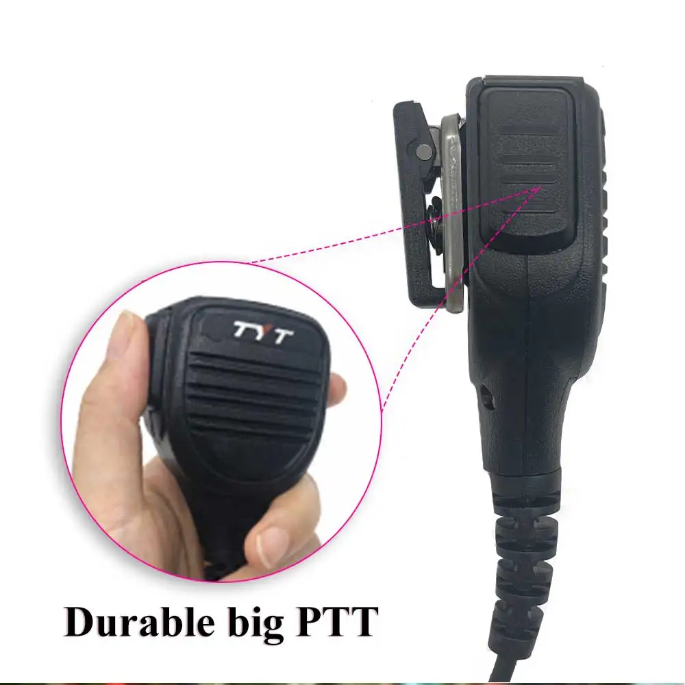 TYT Durable Big PTT Microphone K1 Plug for Wouxun KG-UV6D TYT MD-UV380 MD-UV390 Baofeng UV-5R UV-82 Kenwood Two Way Radio