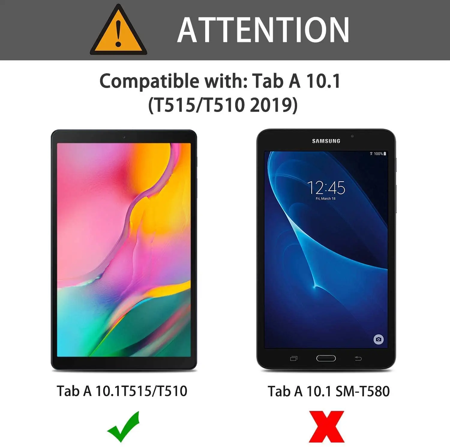 Protecteur d'écran pour tablette, Film en verre trempé pour Samsung Galaxy Tab A 10.1 2019 T510 T515 HD