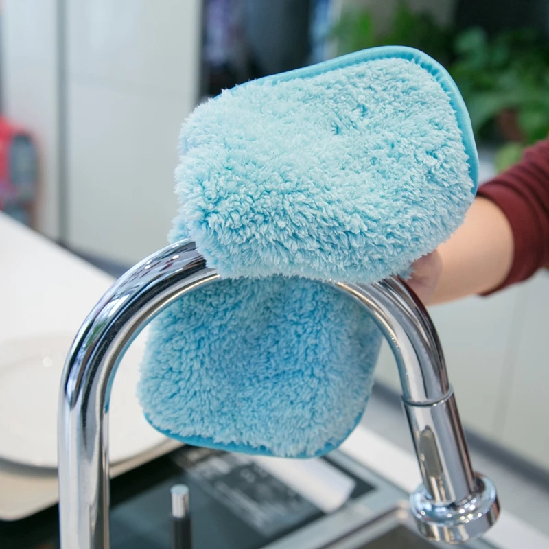 Efficient Super Absorbent Microfiber Cleaning Cloth Kitchen Anti-grease wiping rags home washing dish kitchen Cleaning towel rag