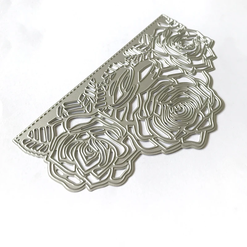 Metal Cutting Dies New 2020 Ring Rose Flower border Crafts Die Cuts For DIY Scrapbooking Paper Cards Decorations Embossing