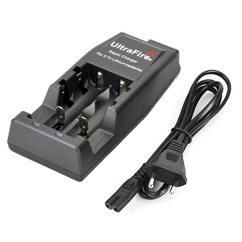 EU / US plug 18650 Charger Multifunction Lithium Battery Charger 14500 17500 18500 17670 Li-ion 18650 Battery Charger w/ Cable