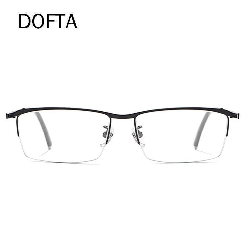 DOFTA Alloy Optical Glasses Frame Men Prescription Square Myopia Eyeglasses New Male Metal Half Eyewear 5517