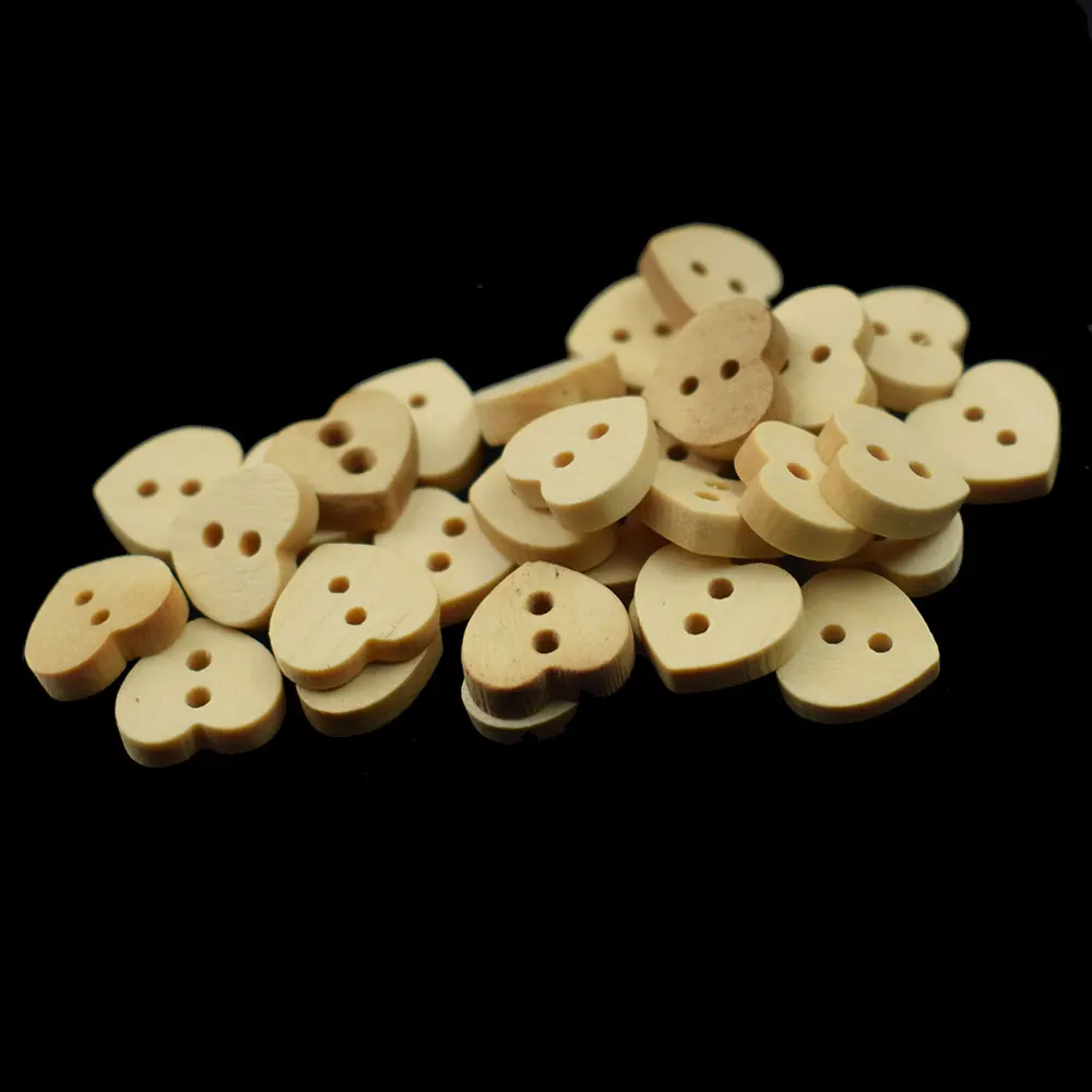 50PCS Bottoni per Artigianato In Legno Fatti A Mano Decorazione di Cerimonia Nuziale Accessori di Abbigliamento Cucito Forniture Commercio All'ingrosso Tasto di Legno