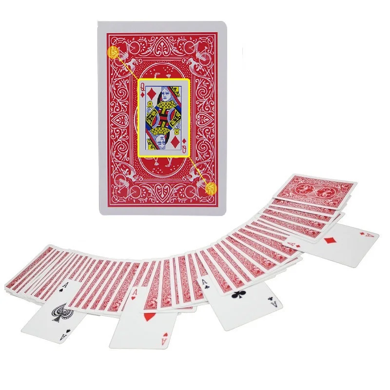 

Magic Cards Marked Stripper Deck Playing Cards Poker Size Close-up Street Magic Tricks Props Kid Child Puzzle Toy