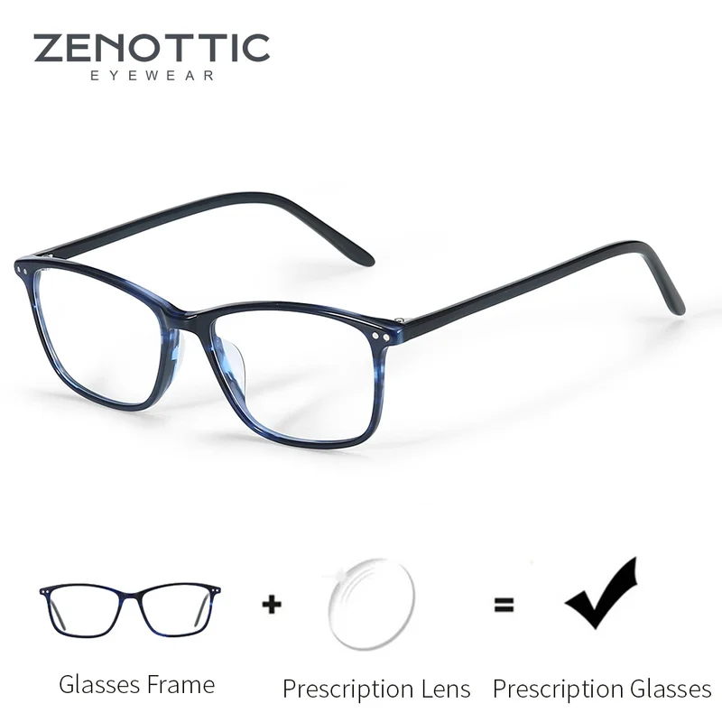 

ZENOTTIC Acetate Prescription Progressive Glasses for Women Men Anti Blue Light Photochromic Spectacle Optical Eyeglasses