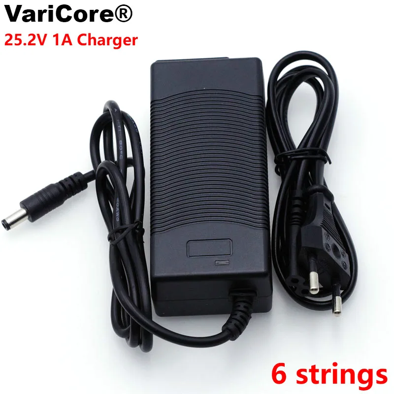 VariCore 12V 24V 36V 48V 3 Series 6 Series 7 Series 10 Series 13 String 18650 Lithium Battery Charger 12.6V 29.4V DC 5.5*2.1mm